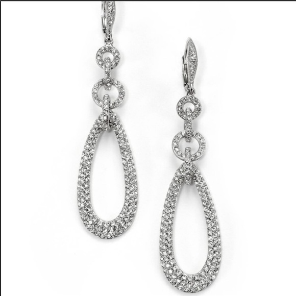 Adriana Orsini Jewelry - Adriana Orsini Pave ChainLink Teardrop Earrings